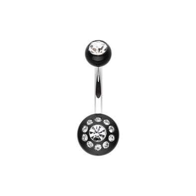 Dial Gem Sparkle Acrylic Belly Button Ring-WildKlass Jewelry