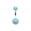 Dial Gem Sparkle Acrylic Belly Button Ring-WildKlass Jewelry