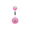 Dial Gem Sparkle Acrylic Belly Button Ring-WildKlass Jewelry