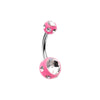 Aurora Gem Ball Acrylic Belly Button Ring-WildKlass Jewelry