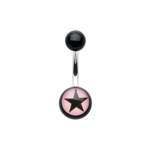 Nova Star Acrylic Belly Button Ring-WildKlass Jewelry