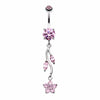 Romantic Flower Belly Button Ring-WildKlass Jewelry