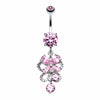 Exuberant Chandelier Belly Button Ring-WildKlass Jewelry