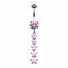 Twinkling Five Star Belly Button Ring-WildKlass Jewelry