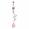 Elegant Vine Drop Belly Button Ring-WildKlass Jewelry