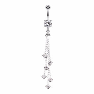 Lustre Drops Belly Button Ring-WildKlass Jewelry
