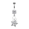 Star Dazzle Belly Button Ring-WildKlass Jewelry