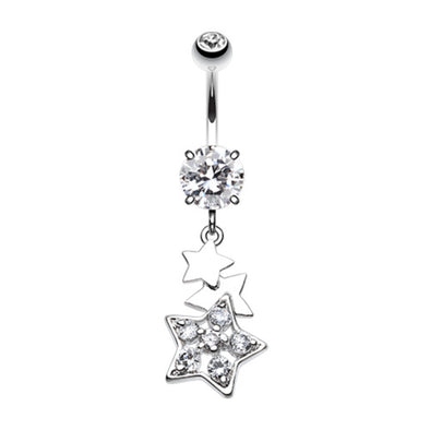 Star Dazzle Belly Button Ring-WildKlass Jewelry