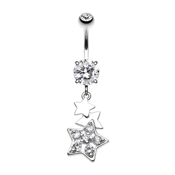 Star Dazzle Belly Button Ring-WildKlass Jewelry