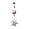 Star Dazzle Belly Button Ring-WildKlass Jewelry