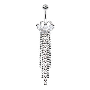 Butterfly Dazzle Showers Belly Button Ring-WildKlass Jewelry