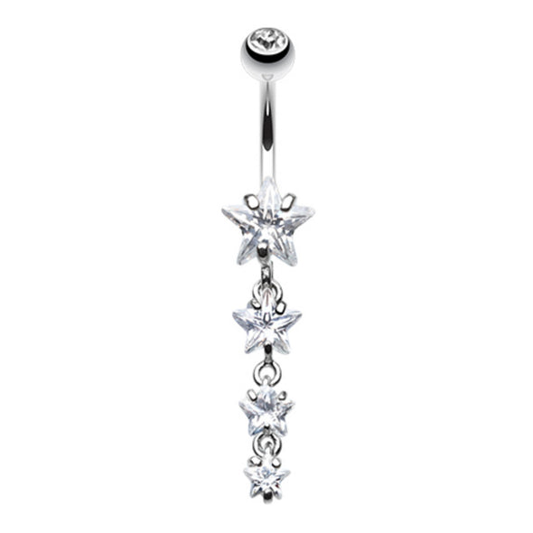 Star Spangled Belly Button Ring-WildKlass Jewelry