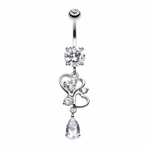 Hearts Delight Belly Button Ring-WildKlass Jewelry