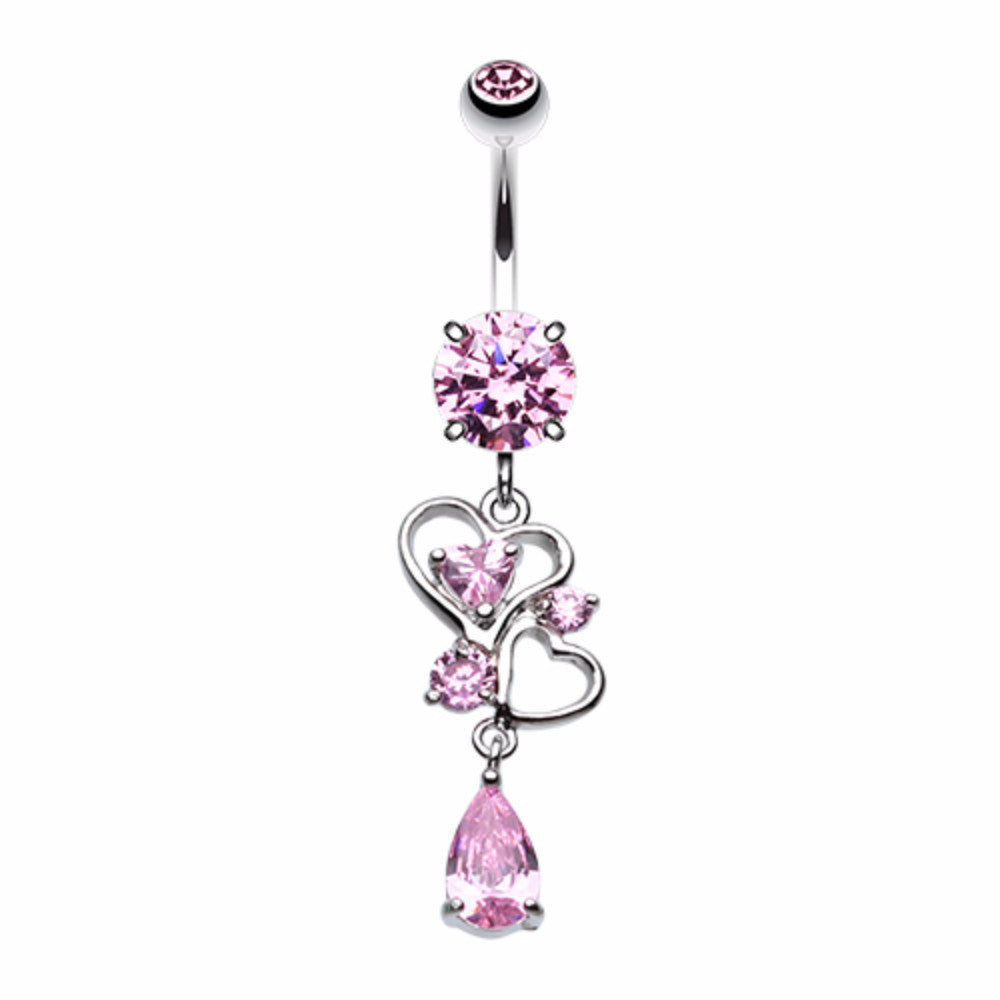 Hearts Delight Belly Button Ring WildKlass Jewelry