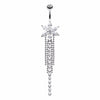 Enchanting Flower Chandelier Belly Button Ring-WildKlass Jewelry