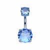 Colorline Gem Prong Sparkle Belly Button Ring-WildKlass Jewelry