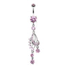 Dazzling Harp Elegance Belly Button Ring-WildKlass Jewelry