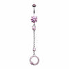 Glistening Karma Loop Belly Button Ring-WildKlass Jewelry
