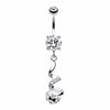 Aurora Twist Star Belly Button Ring-WildKlass Jewelry