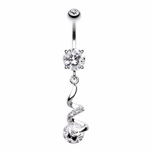 Aurora Twist Star Belly Button Ring-WildKlass Jewelry