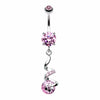 Aurora Twist Star Belly Button Ring-WildKlass Jewelry