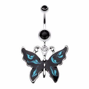 Marble Butterfly Belly Button Ring-WildKlass Jewelry