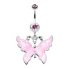 Marble Butterfly Belly Button Ring-WildKlass Jewelry