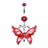 Marble Butterfly Belly Button Ring-WildKlass Jewelry