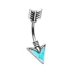 Follow Your Own Arrow WildKlass Belly Button Ring-WildKlass Jewelry