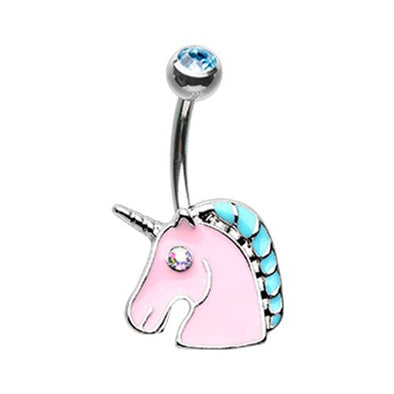 Stay Magical Unicorn WildKlass Belly Button Ring-WildKlass Jewelry