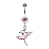 Elegant Ballerina Belly Button Ring-WildKlass Jewelry