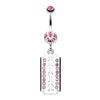 Shimmering Razor Blade Belly Button Ring-WildKlass Jewelry