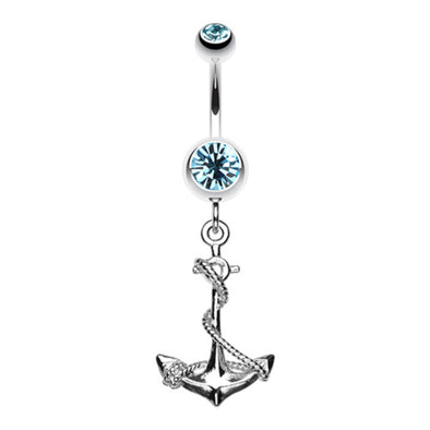 Classic Rope Anchor Belly Button Ring-WildKlass Jewelry