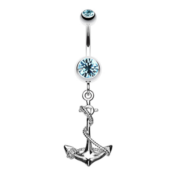 Classic Rope Anchor Belly Button Ring-WildKlass Jewelry