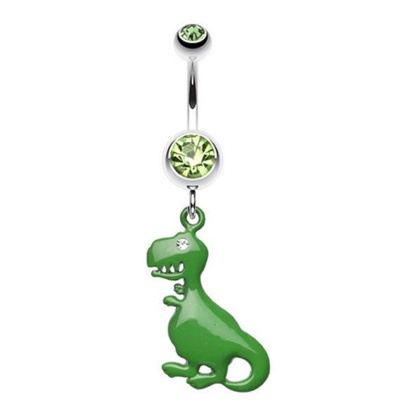 Vibrant Dinosaur Belly Button Ring-WildKlass Jewelry