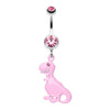 Vibrant Dinosaur Belly Button Ring-WildKlass Jewelry