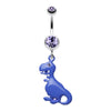 Vibrant Dinosaur Belly Button Ring-WildKlass Jewelry