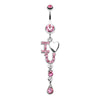 I Heart You Sparkle Belly Button Ring-WildKlass Jewelry