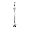 Twinkling Journey to the Stars Belly Button Ring-WildKlass Jewelry
