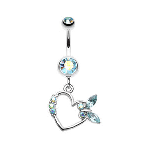 Butterfly Romance Belly Button Ring-WildKlass Jewelry