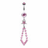 Dazzle Loops Star Belly Button Ring-WildKlass Jewelry
