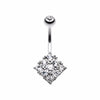 Sparkle Overload Belly Button Ring-WildKlass Jewelry
