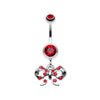 Twinkling Bow Belly Button Ring-WildKlass Jewelry