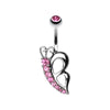 Butterfly Sparkle Belly Button Ring-WildKlass Jewelry