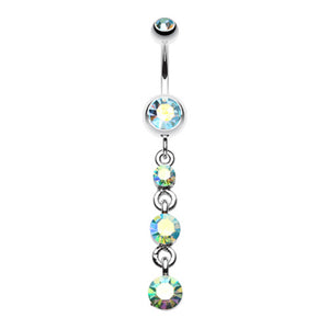 Gems Galore Belly Button Ring-WildKlass Jewelry