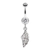 Angel Jeweled Wing Belly Button Ring-WildKlass Jewelry