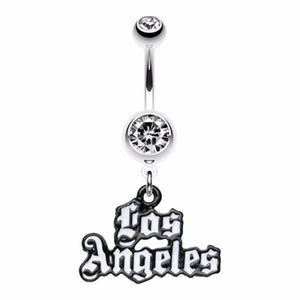 Los Angeles Insignia Belly Button Ring-WildKlass Jewelry
