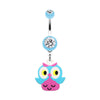 Curious Owl Belly Button Ring-WildKlass Jewelry