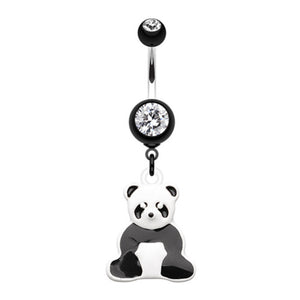 Panda Bear Belly Button Ring-WildKlass Jewelry