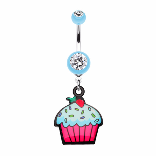 Cupcake sweets Belly Button Ring-WildKlass Jewelry